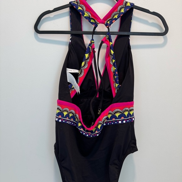Trina Turk Tanzania Scarf Plunge One Piece size 6 - Picture 6 of 11